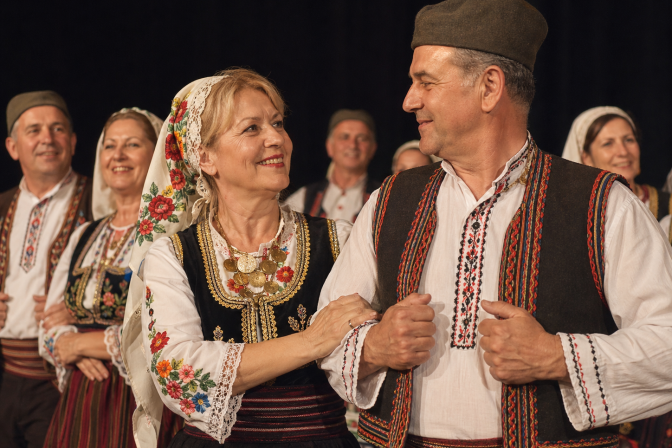 folklor odrasli par srpski folklor narodne nošnje tradicionalni ples KUD ansambl